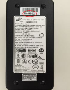 The part number is printed under the bar code at the top of the box.